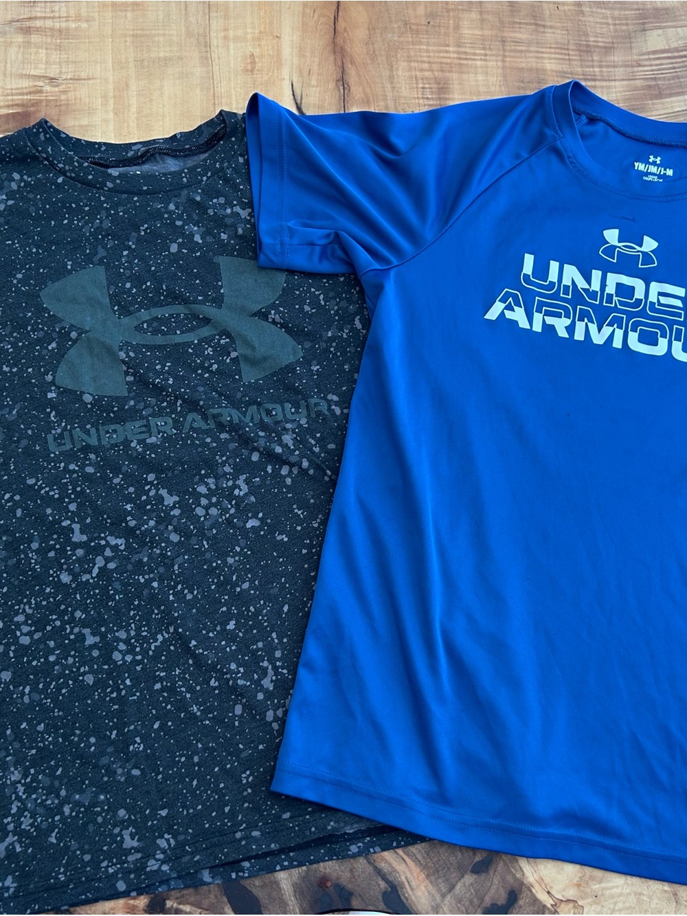 Under Armour Boys' Royal Blue & Black Graphic Performance Tees